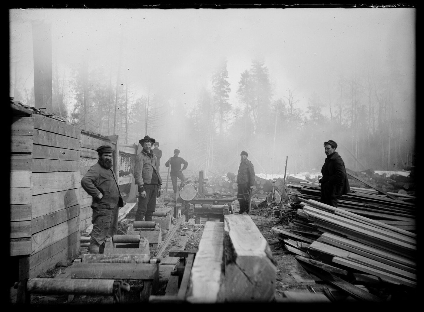 History of Steam-Powered Sawmills and the Big-Mill Era